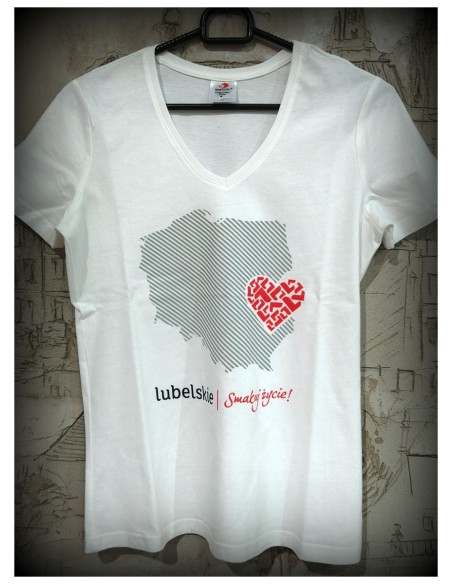 Koszulka Lubelskie. Smakuj życie! Damska