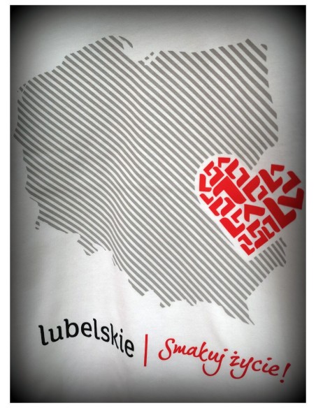Koszulka Lubelskie. Smakuj życie! Damska