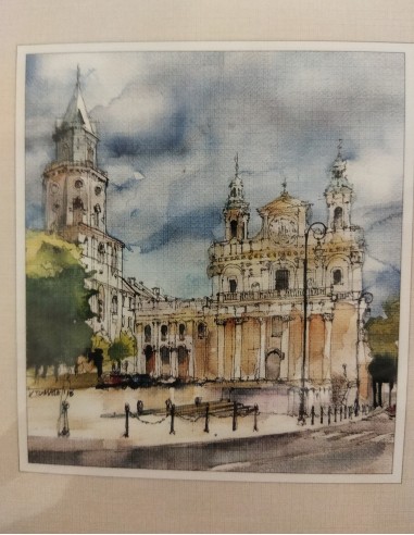 Reprodukcja akwarela Lublin (3 w 1)