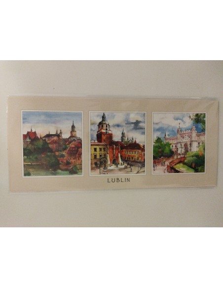 Reprodukcja akwarela Lublin (3 w 1) II