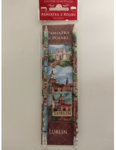 Zestaw ołówki+gumka+zakładka