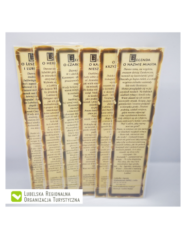 Zakładki Legendy Lubelskie komplet 6 szt.