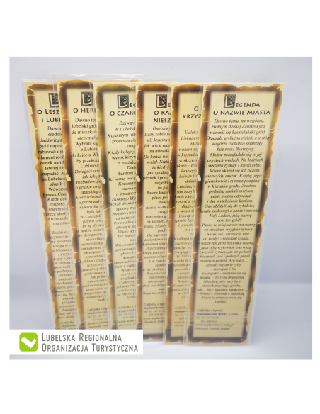 Zakładki Legendy Lubelskie komplet 6 szt.