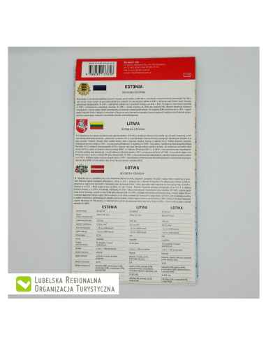 Litwa, Łotwa, Estonia Mapa Demart