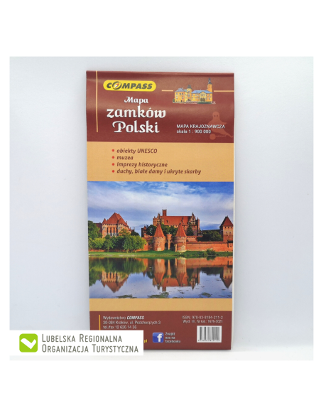 Mapa zamków Polski Wyd. Compass