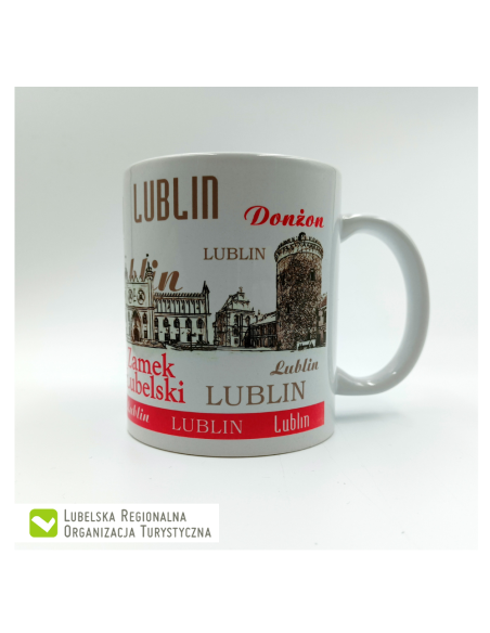 Kubek z zabytkami Lublina