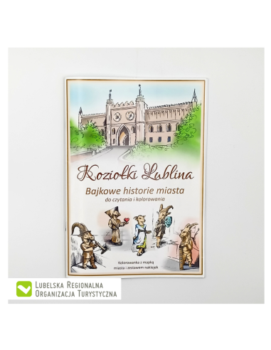 Koziołki Lublina - kolorowanka z mapką miasta i...