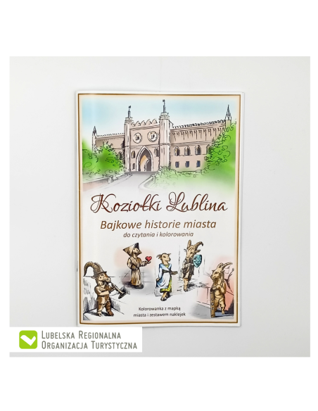Koziołki Lublina - kolorowanka z mapką miasta i zestawem naklejek