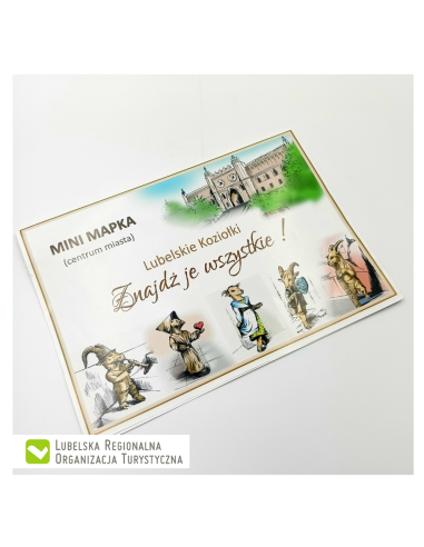 Koziołki Lublina - kolorowanka z mapką miasta i...